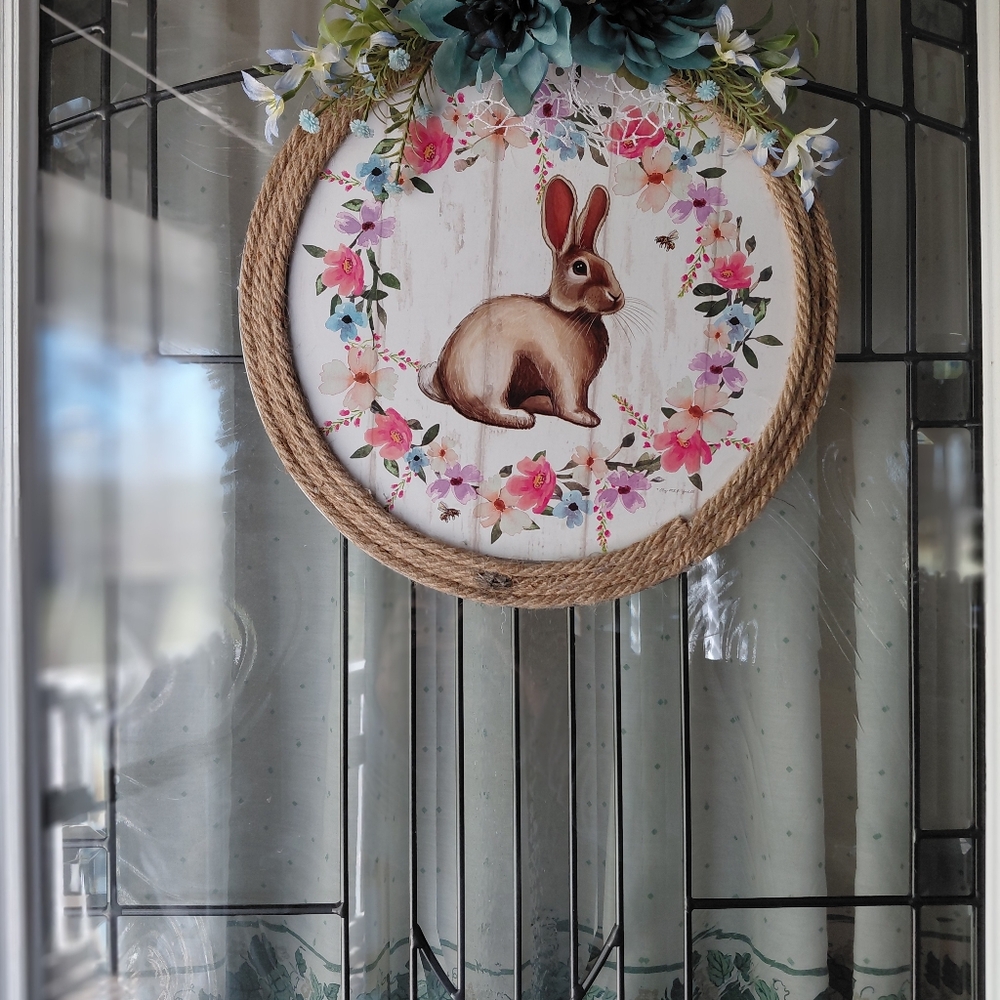 Floral Bunny Wall Decor - Picture 6 of 6